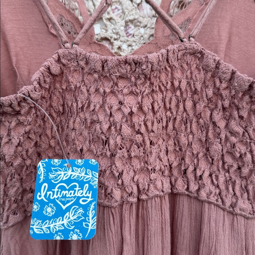 ❣️HOST PICK❣️ Free People Adella Slip Dress in Dusty Rose NWT - Picture 11 of 12